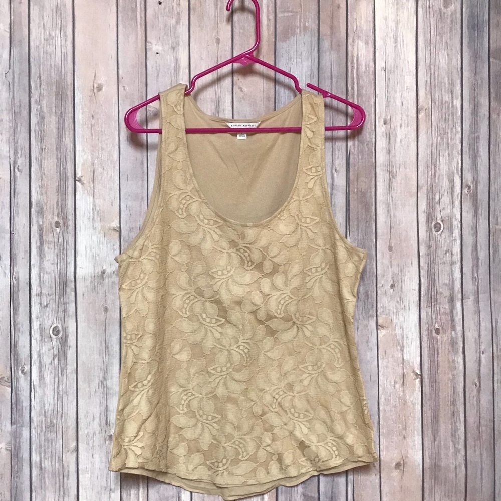 Banana Republic L  tank lace undershirt boho
